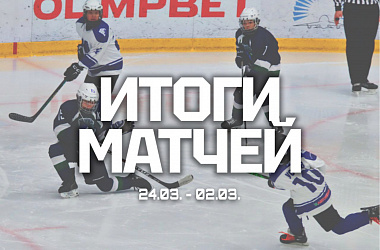 Итоги матчей прошедшей недели